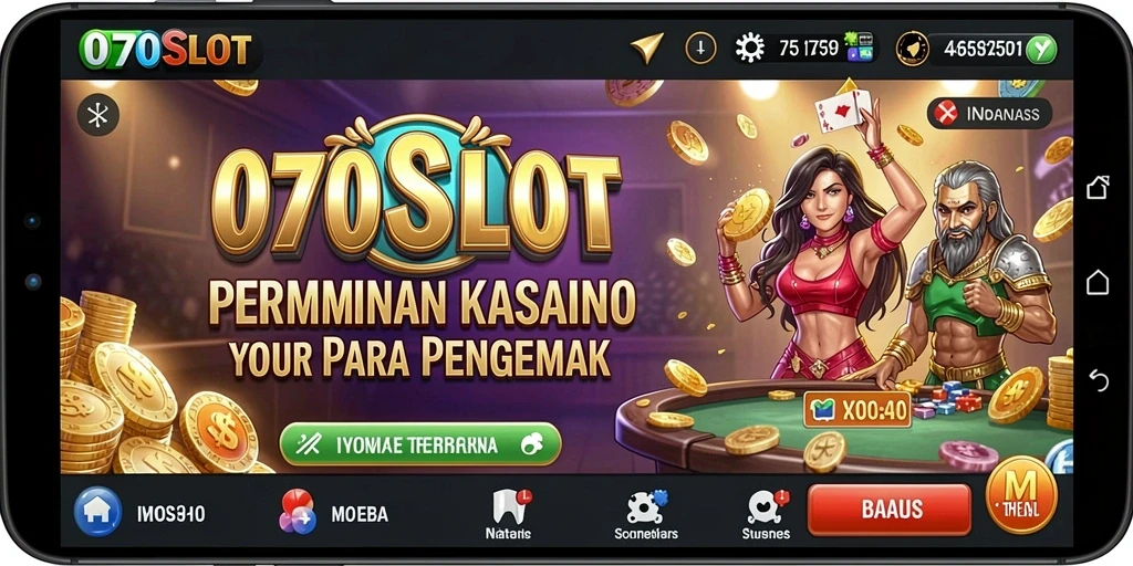 Tampilan menarik dari gameplay 070SLOT dengan tema Kasino yang memukau.