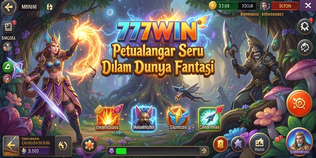 Tampilan gameplay <strong>777WIN</strong> yang menawan dan penuh aksi petualangan.