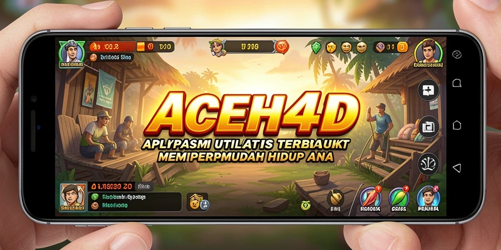 Tampilan utama ACEH4D dengan fitur utilitas yang menarik.