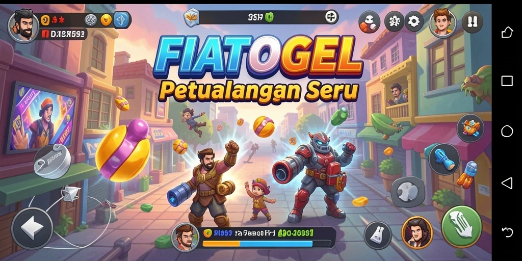 Tampilan gameplay seru dari FIATOGEL di dunia Arcade.