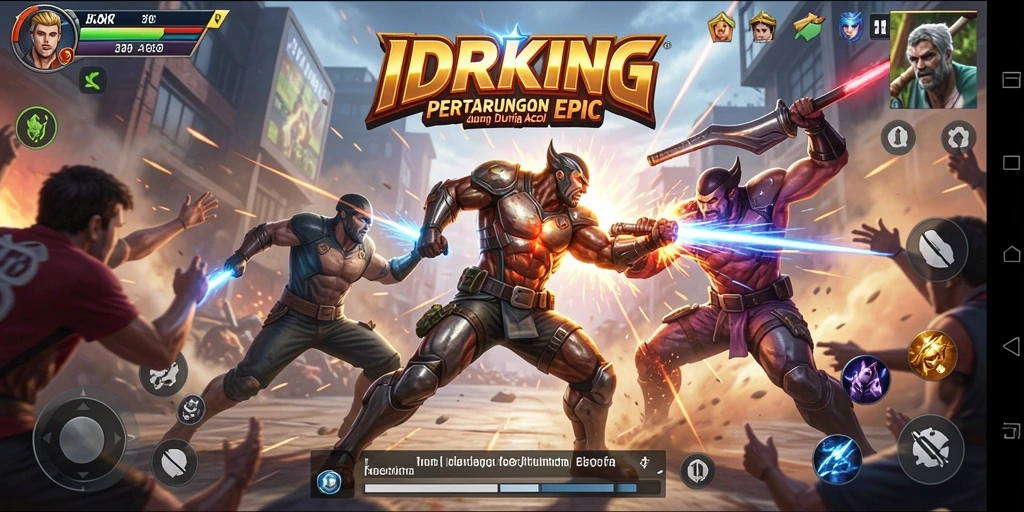 Menunjukkan pertarungan seru dalam IDRKING yang mengasyikkan.