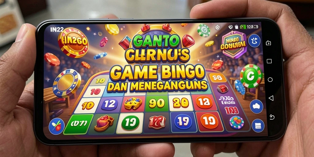 Tampilan gameplay seru dari IN22 yang menampilkan Bingo.