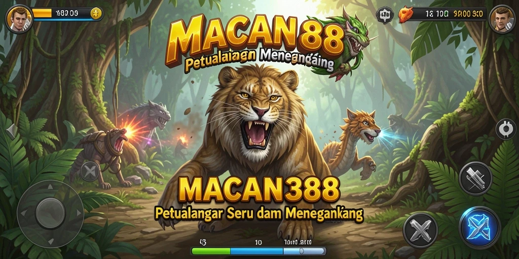 Screenshot gameplay menunjukkan aksi mendebarkan dalam <strong>MACAN388</strong>.