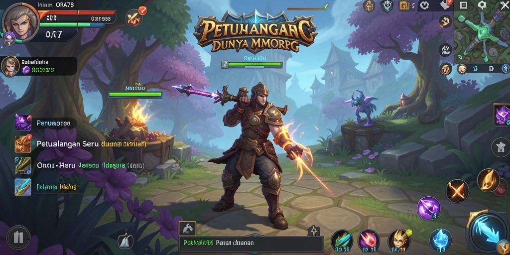 Tampilan gameplay ORA78 yang menampilkan petualangan seru dalam MMORPG.