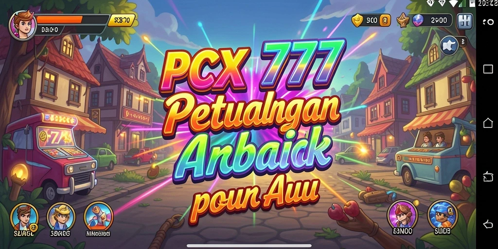 Screenshot utama gameplay <strong>PCX777</strong> yang menampilkan keseruan permainan arcade.