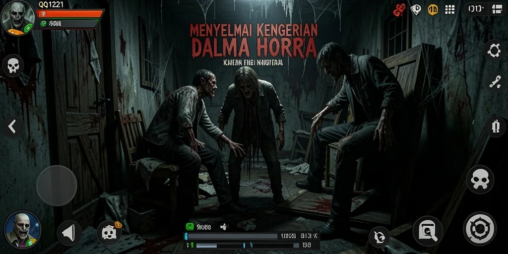 Screenshot dari gameplay yang menampilkan momen mencekam di QQ1221.