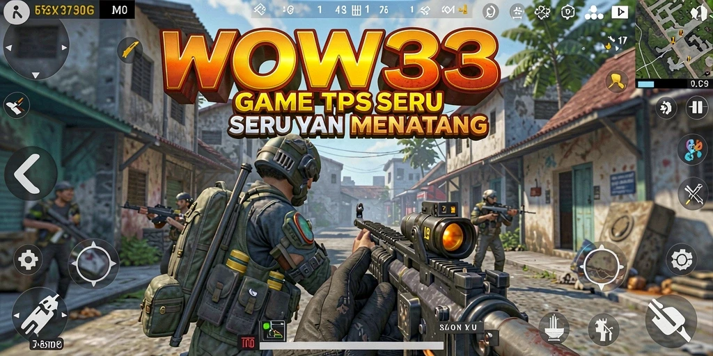 Tampilan gameplay seru dari WOW33 dengan aksi pertempuran intens.